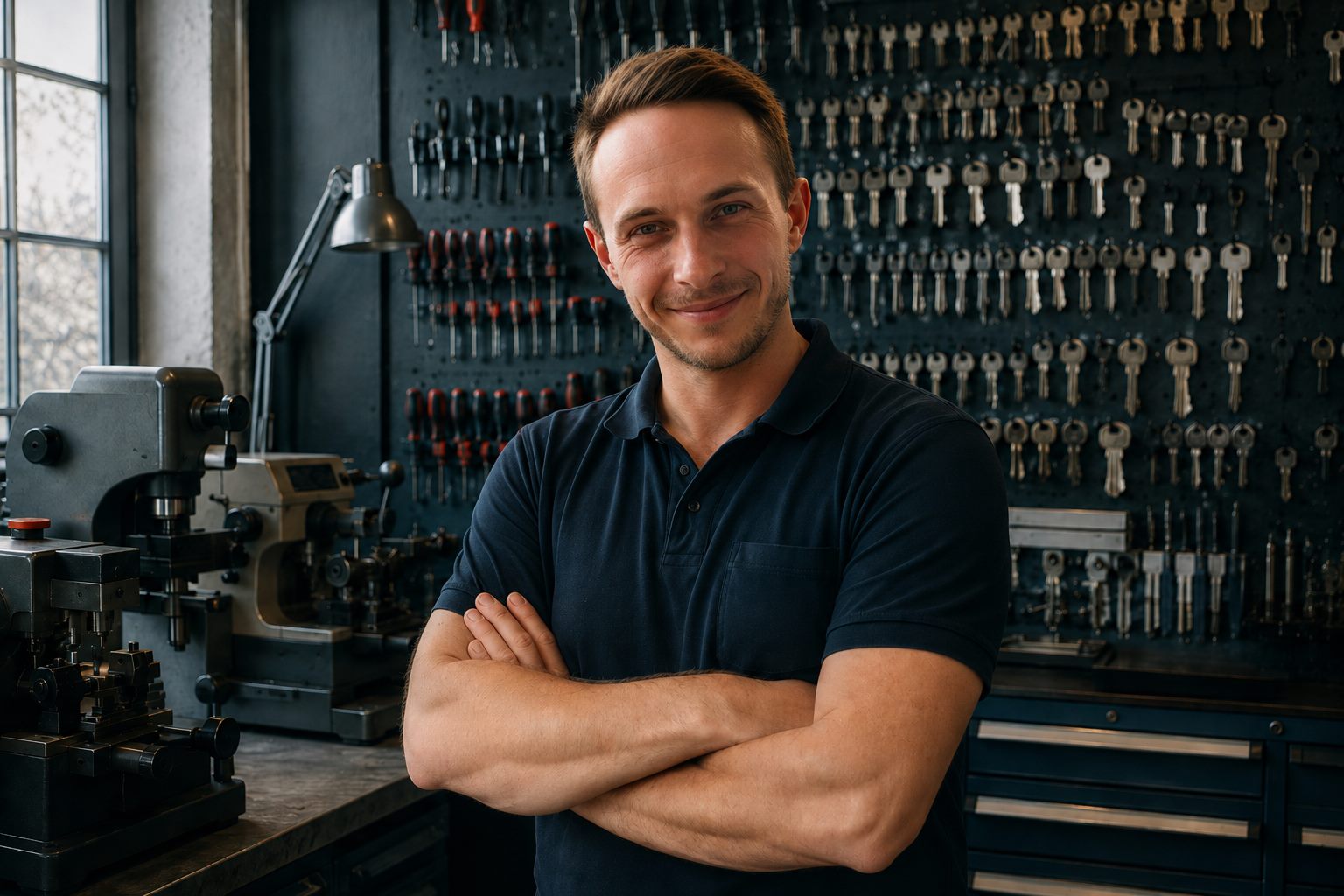 Meisterbetrieb 5S Sicherheitstechnik – Fachmann in der Werkstatt